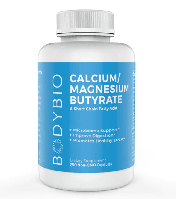 BodyBio Calcium Magnesium Butyrate 250 caps