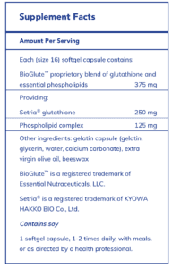 Liposomal glutathione