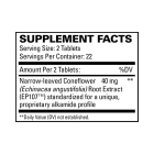 Supplement facts for euromedica anxiocalm