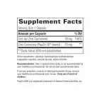 Supplement facts label for integrative therapeutics zinc-carnosine. Contains 16 mg of zinc (as zinc-carnosine), 75 mg of zinc-carnosine (pepzin gi brand).