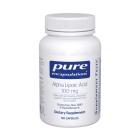 Bottle of pure encapsulations alpha lipoic acid, 100 mg, 120 capsules.