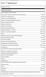 Pure one multivitamin supplement facts 400x662 1