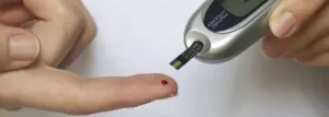 Diabetes finger prick