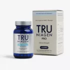 Bottle and box of Tru Niagen Pro 1000 mg supplement 60 count