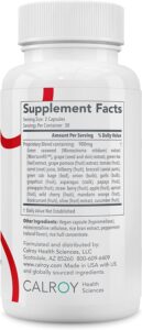 Supplement facts arterosil hp