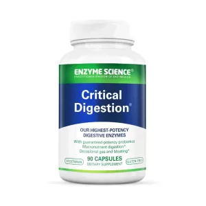 Bottle of Enzyme Science Critical Digestion supplement