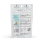 Back of package of calroy health sciences oral microbiome* gum - prebiotic supplement 30 pieces