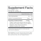 Supplement facts for calroy health sciences oral microbiome* gum - prebiotic supplement 30 pieces