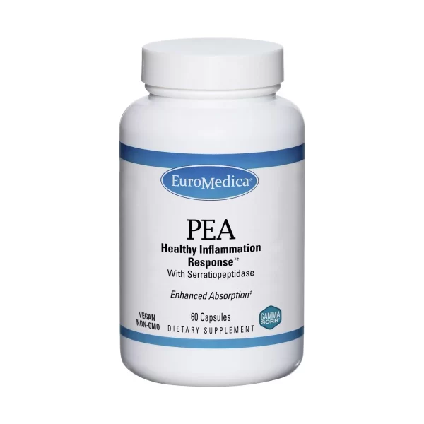 Bottle of EuroMedica PEA Healthy Inflammation Response