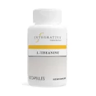 Bottle of integrative therapeutices l-theanine 60 capsules on a white background
