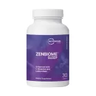 Bottle of microbiome labs zenbiome sleep on a white background