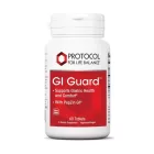 Bottle of protocol for life balance gi guard supplement for gastric support on a white background