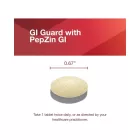 Protocol for life balance gi guard with pepzin gi tablet with dimensions showing as 0. 67", take 1 table twice daily or as directed by your healthcare practioner